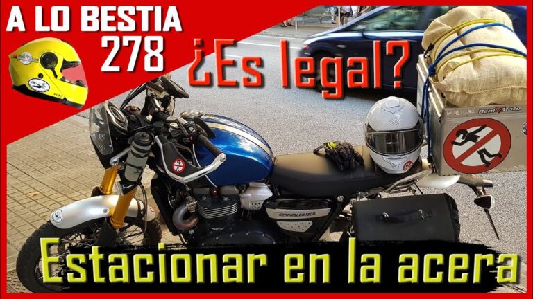 Estacionamiento de motocicletas en la acera: ¿Es legal?